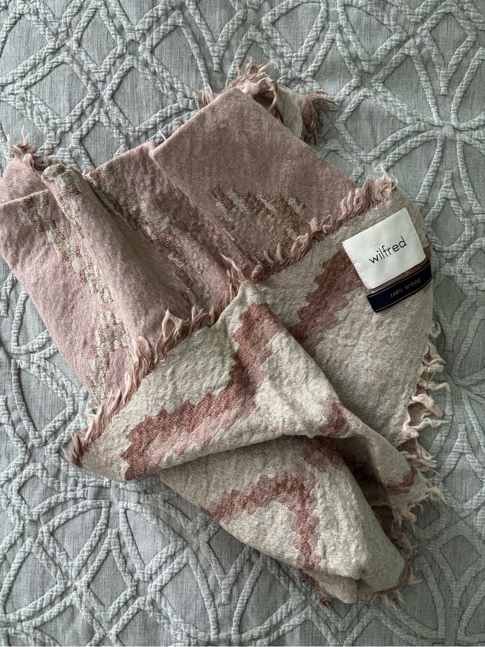 Wilfred wool triangle scarf